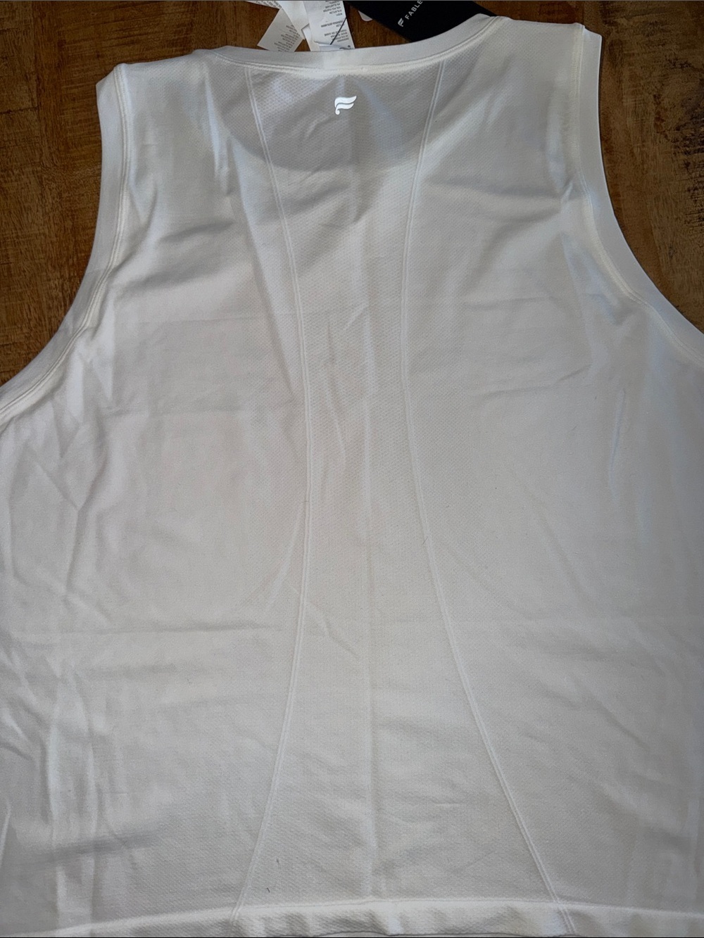 Fabletics White Racerback Tank - Picture 4 of 4